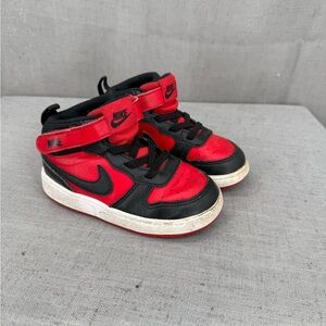 Nike Court Borough Red / Black High Top Toddler - Size 8C